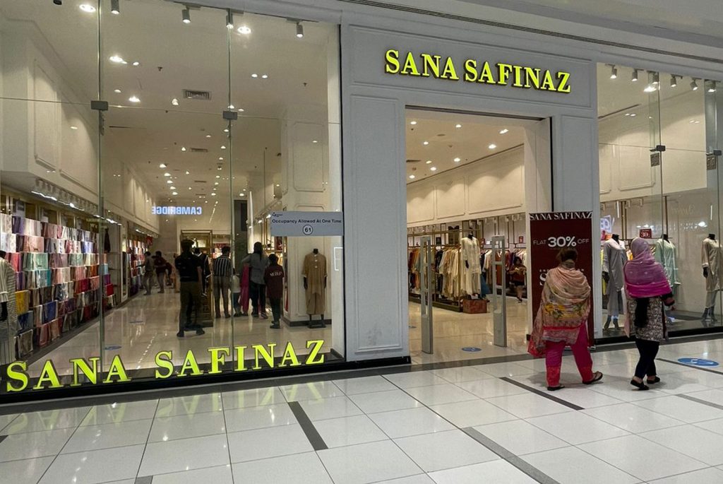sana safinaz in adidas in packages mall lahore pakistan