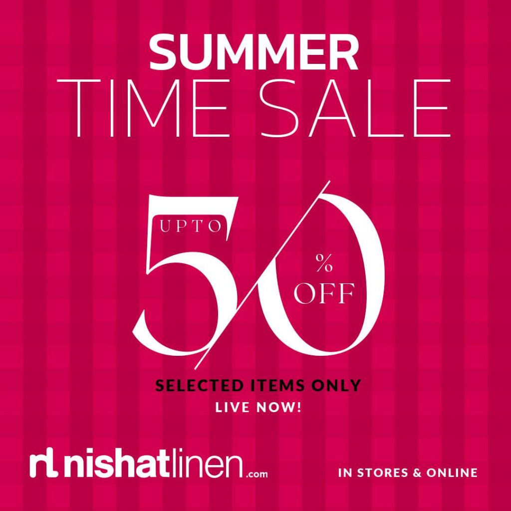 Nisaht Linen Sale upto 50% off