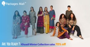 Khaadi Winter Collection and Sale at Packages Mall Lahore